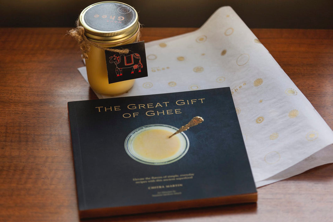 8oz Maha Ghee & The Great Gift of Ghee Cookbook